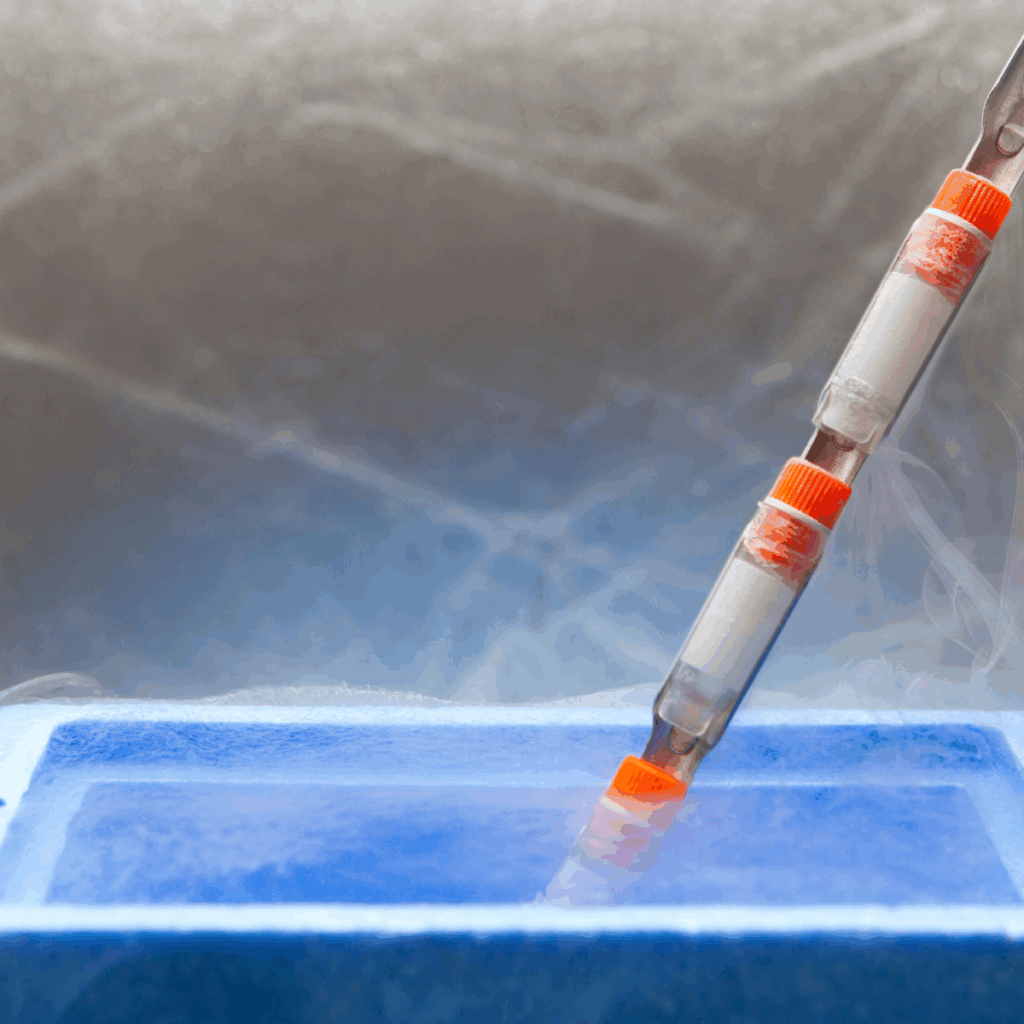 liquid nitrogen used to preserve cells samples